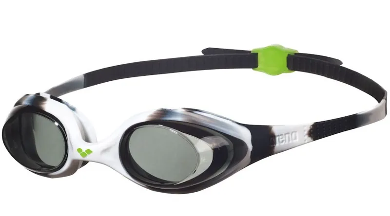 Arena Spider Junior Goggles Black White/Clear-1
